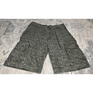 Levis Mens Size 34 Flat Front Cargo Shorts Cotton gren multi